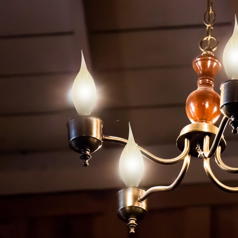 Creative HobbiesÂ® Country Style Silicone Dipped Candle Light Bulbs, 15 Watt -Pack of 6 Bulbs - Image 4